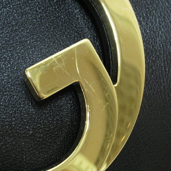 Gucci Chain Shoulder Bag Calfskin Leather Black - Picture 10 of 10